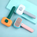 Escova Removedora de Pelos para Cães e Gatos com Pente de Aço Inox