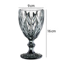 Conjunto De Taças De Vidro 6 Peças Diamante Preto 325ml