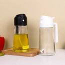 Azeiteiro/Vinagreiro Com Spray E Bico Dosador Em Vidro