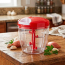 Processador De Alimentos 900ml Triturador Picador Manual À Corda
