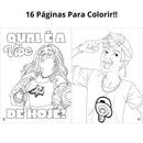 Kit Livro Com Aquarela Emilly Vick Educativo 10 Cores