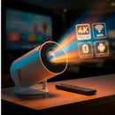 Mini Projetor Portátil Resolução Ultra HD 4k 130 Polegadas