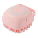 Luva de Banho para Pet em Silicone com Escova e Dispenser de Shampoo
