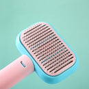 Escova Removedora de Pelos para Cães e Gatos com Pente de Aço Inox