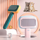 Escova Removedora de Pelos para Cães e Gatos com Pente de Aço Inox