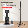 Gimbal 360° com Rastreamento Facial Automático para Celular e Tripé