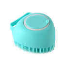 Luva de Banho para Pet em Silicone com Escova e Dispenser de Shampoo