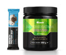 KIT CREATINA MONOHIDRATADA 250G + BARRA DE PROTEÍNA 30G DISPLAY C/ 12 UN
