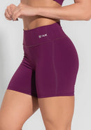 Short fitness feminino preto básico dlk
