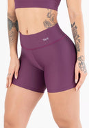 Short fitness feminino preto básico dlk