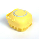 Luva de Banho para Pet em Silicone com Escova e Dispenser de Shampoo