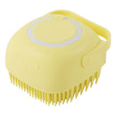 Luva de Banho para Pet em Silicone com Escova e Dispenser de Shampoo