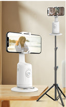 Gimbal 360° com Rastreamento Facial Automático para Celular e Tripé