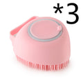 Luva de Banho para Pet em Silicone com Escova e Dispenser de Shampoo