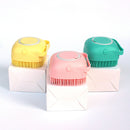 Luva de Banho para Pet em Silicone com Escova e Dispenser de Shampoo