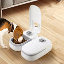 Comedouro Automático Inteligente para Cães e Gatos com Timer e Tigela Inox